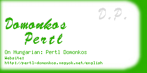 domonkos pertl business card